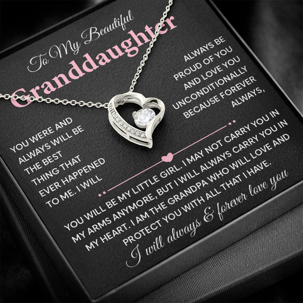 Gift for Granddaughter - I Will Always & Forever Love You - Necklace
