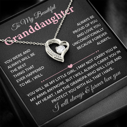 Gift for Granddaughter - I Will Always & Forever Love You - Necklace