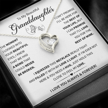 Forever Love Knot Necklace Gift For My Beautiful Granddaughter