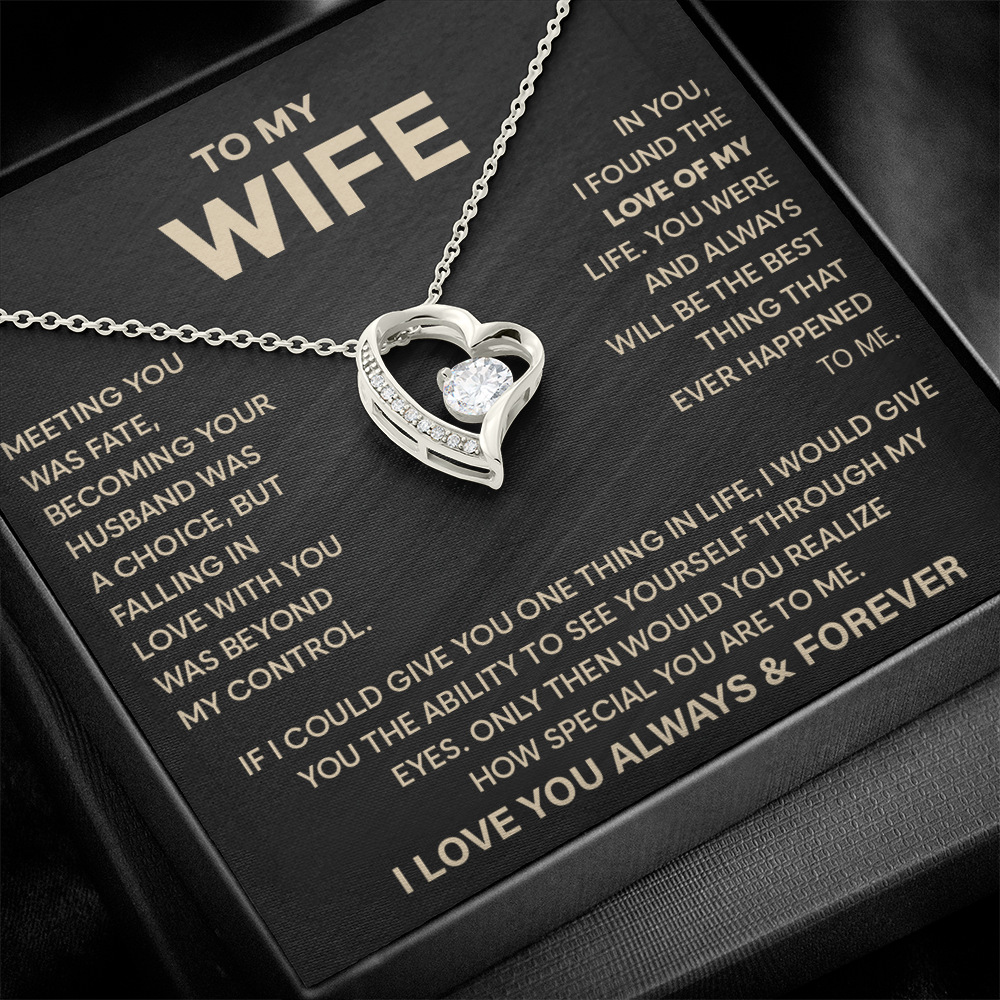 To My Wife - I Am Grateful for You Every Single Day - Necklace
