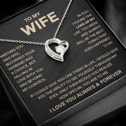 To My Wife - I Am Grateful for You Every Single Day - Necklace