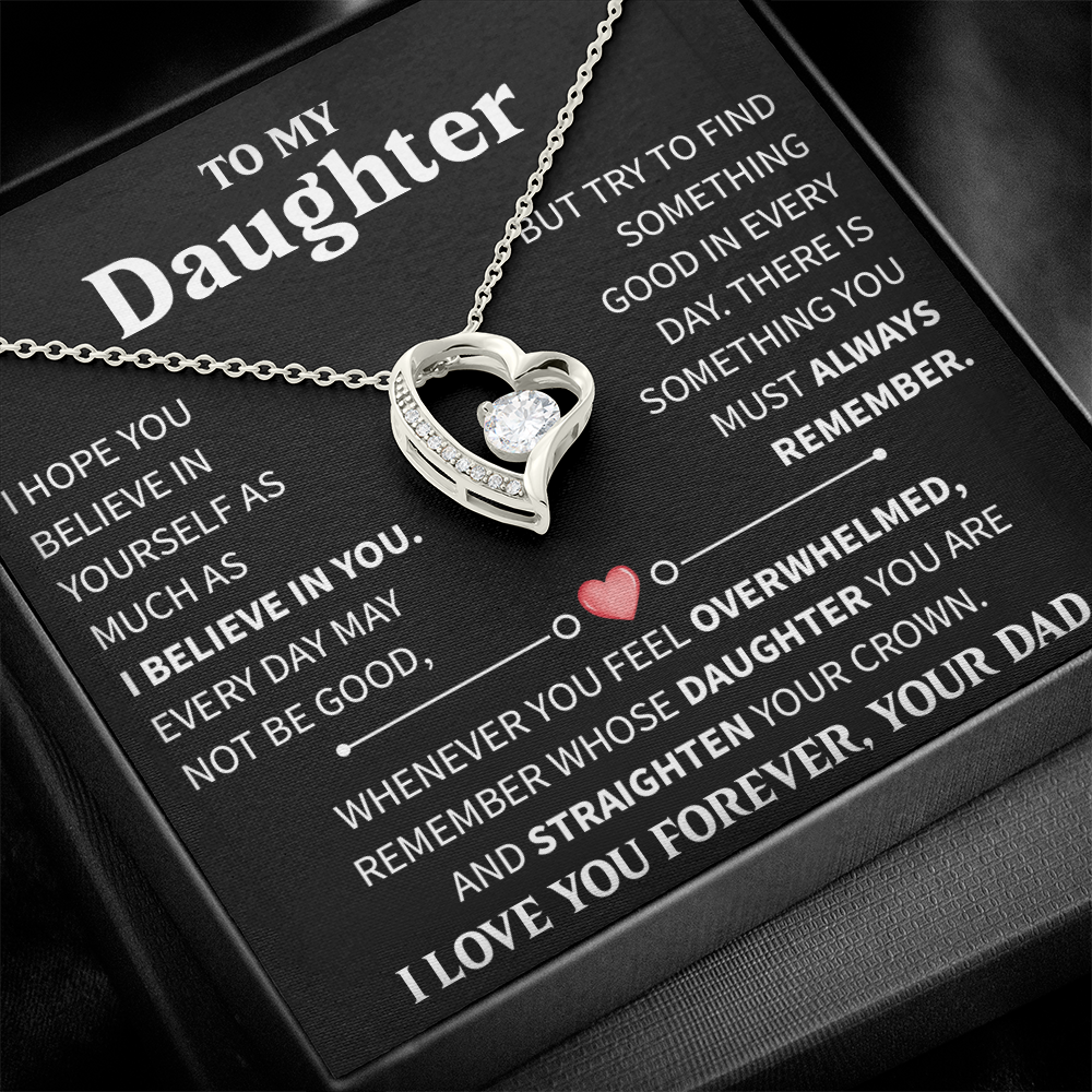 To My Daughter - You Are the Best Part of My Life Story - Forever Love Necklace