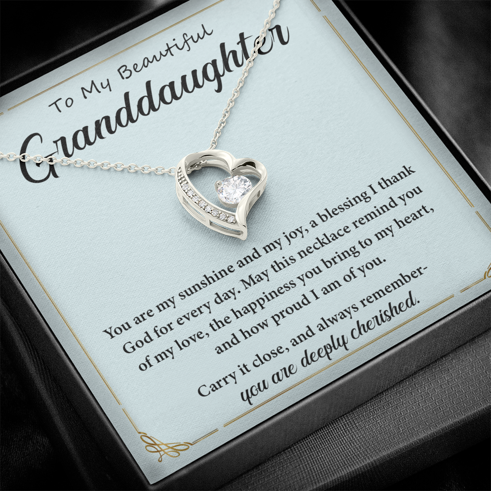 Necklace for Granddaughters- You Are My Sunshine and My Joy