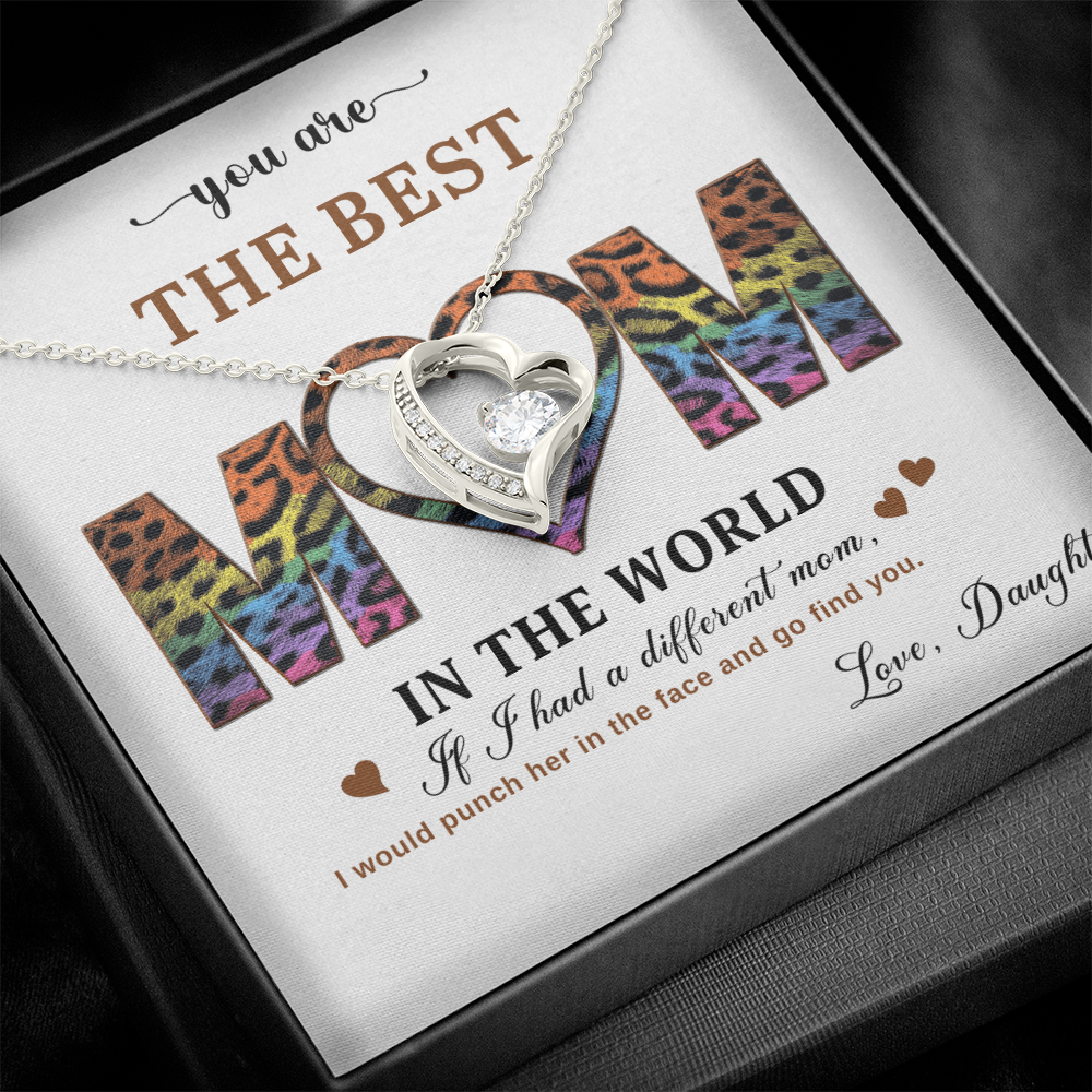 To My Best Mom - I Love You Mom - Forever Love Necklace