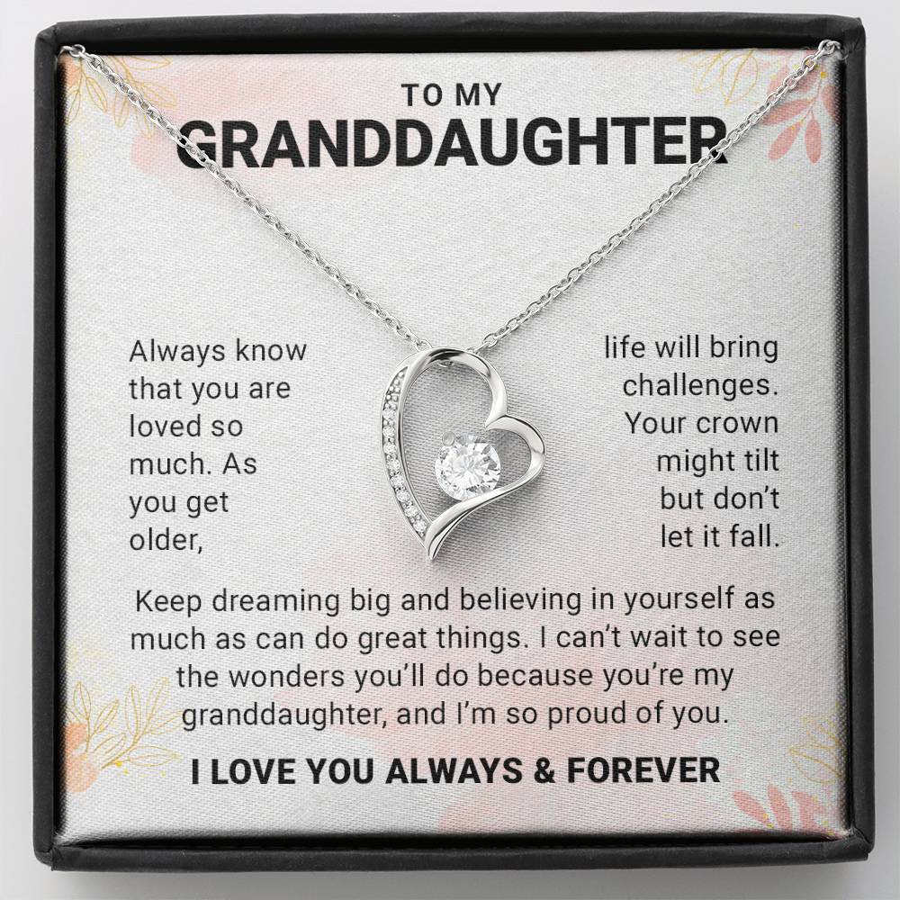 To My Granddaughter From Grandpa, Granddaughter Necklace Gift from Grandfather, Birthday, granddaughter wedding, granddaughter jewelry