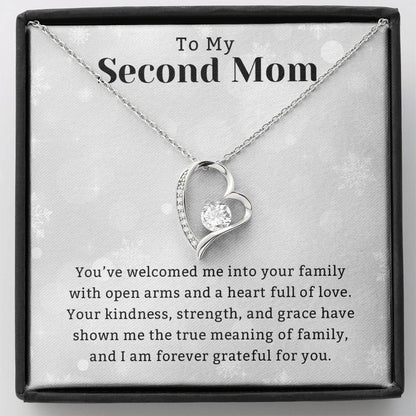 Gift for Mother In Law, Forever Love Necklace, Wedding Day, Birthday, Christmas Gift, Mother In Law Gift from bride, Christian Jewelry