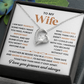 To My Beautiful Wife, I Love Spending Time With You - Forever Necklace