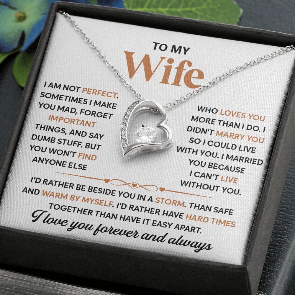 To My Beautiful Wife, I Love Spending Time With You - Forever Necklace