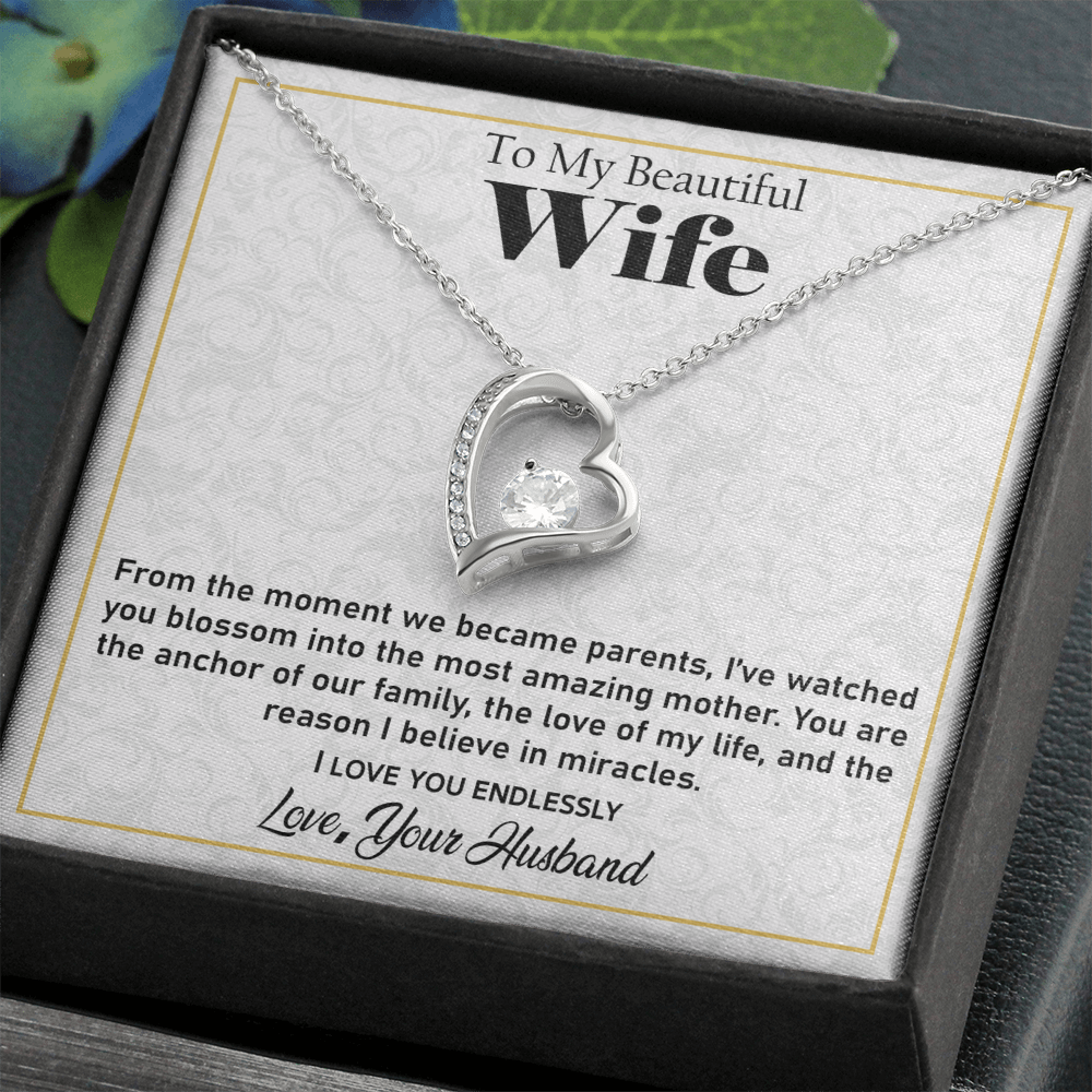Forever Love Necklace for Wife – A Meaningful Jewelry Keepsake Honoring Her Strength and Love as a Mother
