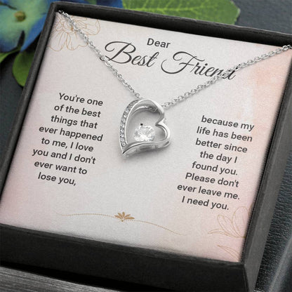 Best Friend Necklace - Unique Jewelry Gift for BFFs, Sisters, Long-Distance Friends ,Perfect for Birthdays, Friendship Celebrations & Special Occasions