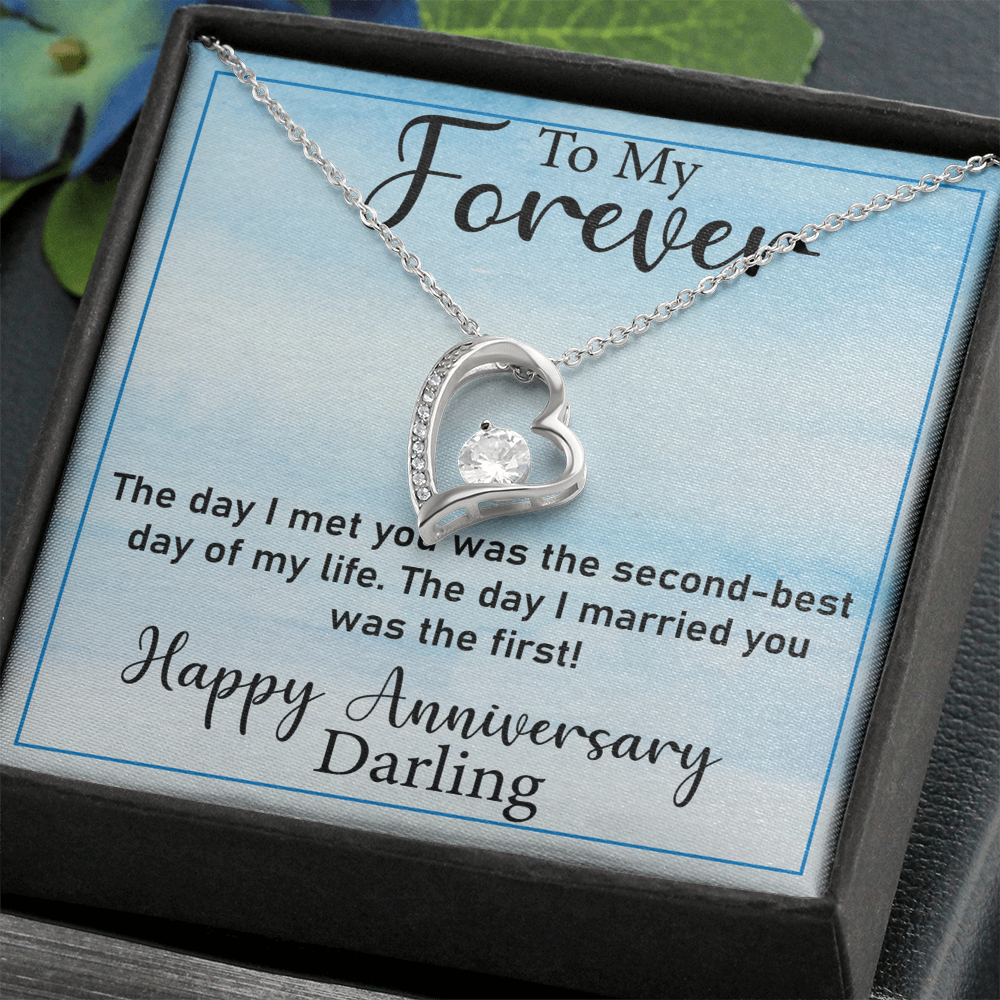 Thoughtful Gift for Wife – Forever Love Necklace, A Unique Jewelry Keepsake from Husband