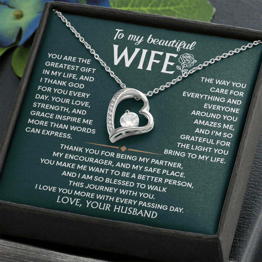 Wife Necklace From Husband to My Wife Soulmate  Jewelry for Women