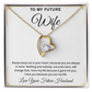 To My Future Wife Necklace, Romantic Jewelry Valentine's Day Gift for Her