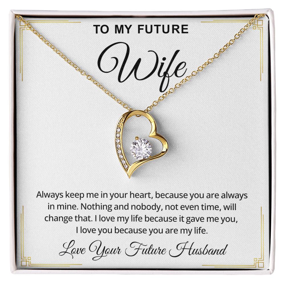 To My Future Wife Necklace, Romantic Jewelry Valentine's Day Gift for Her