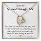 To My Beautiful Granddaughter Necklace From Grandma Grandmom
