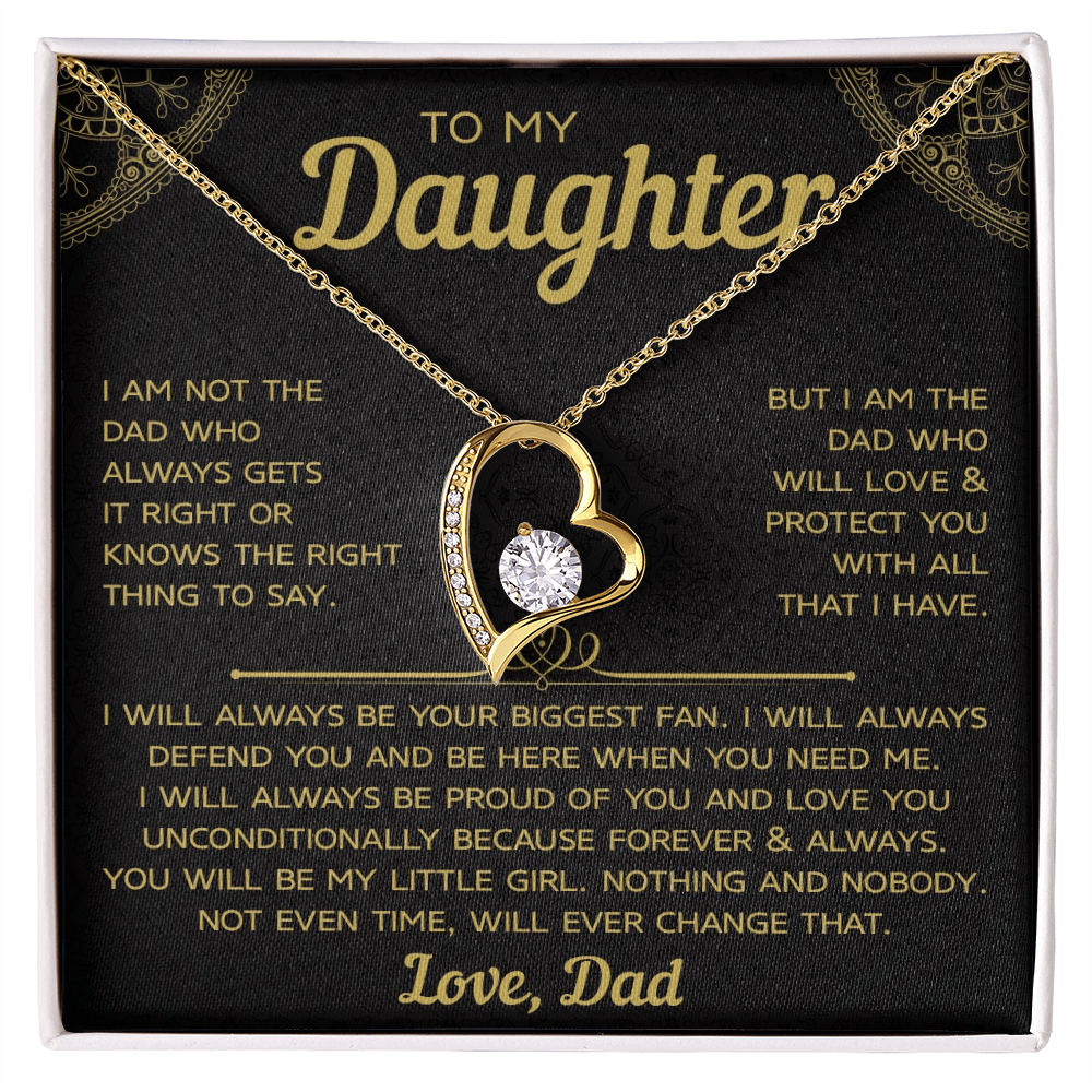 To My Daughter – Forever Love Necklace, A Timeless Gift from Dad