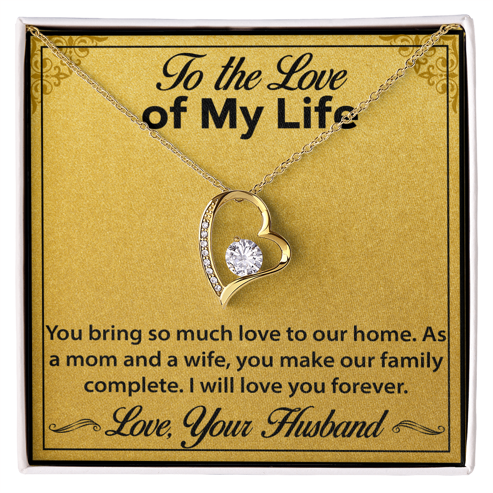 Jewelry Gift for Wife – Forever Love Necklace, A Meaningful Keepsake from Husband