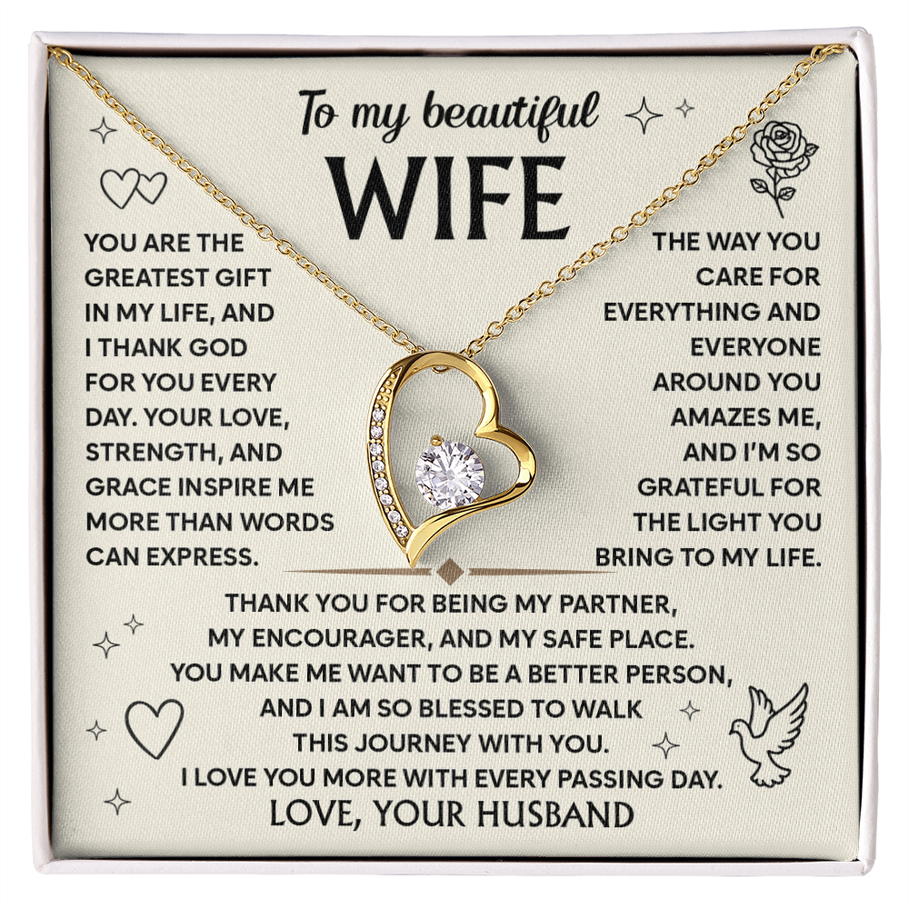 Wife Necklace From Husband to My Wife Soulmate Necklace for Women