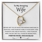 To My Wife - Thank You for Always Sticking by My Side - Forever Love Necklace