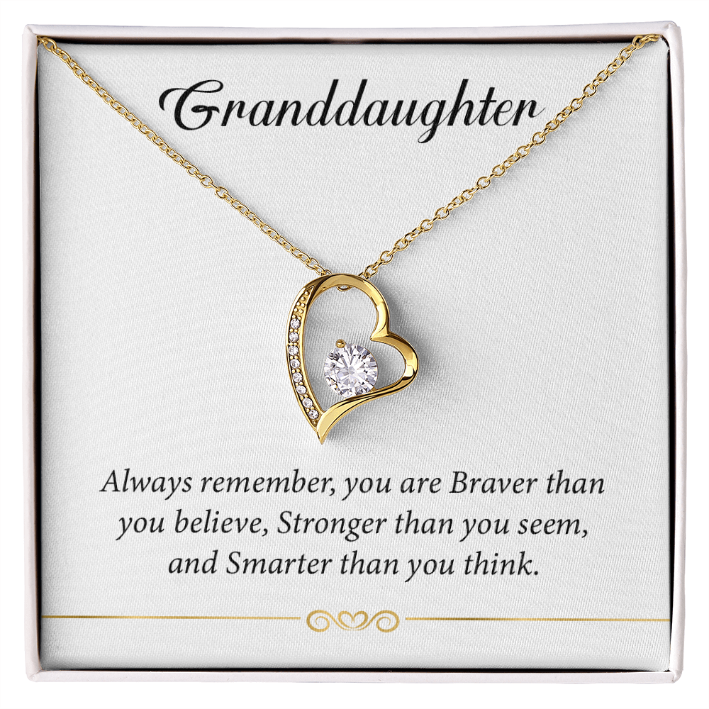 Make Her Day Special With This To My Granddaughter Necklace