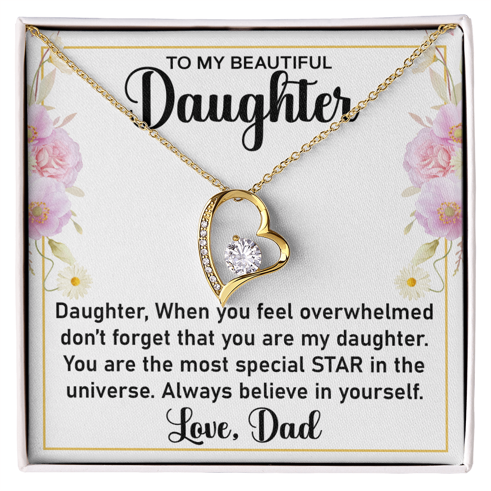 Forever Love Necklace – Timeless Jewelry for Daughter, A Heartfelt Gift from Mom