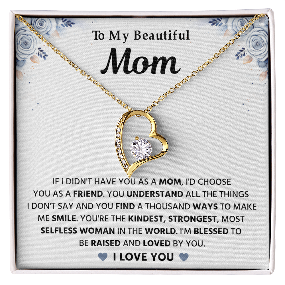 To My Mom - Happy Mothers Day - Love Knot Necklace