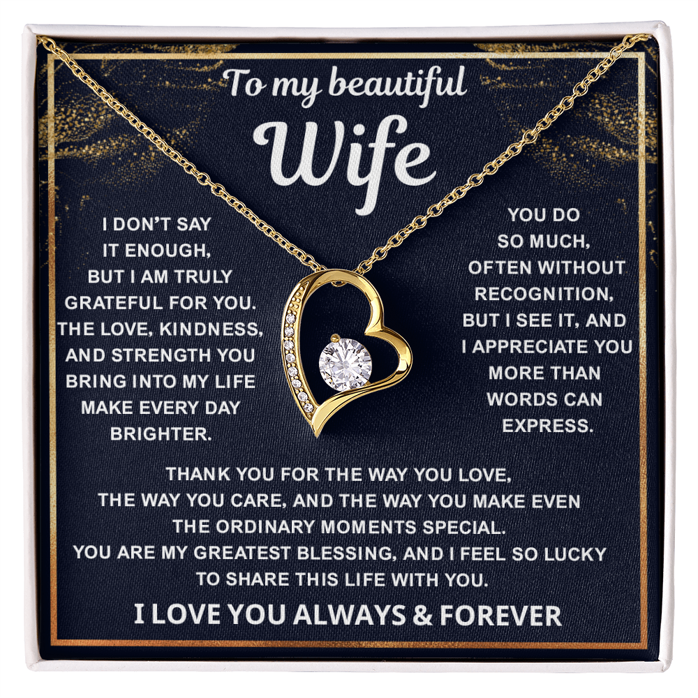 To My Amazing Wife – Every Beat of My Heart Whisper Your Name - Jewelry for Her