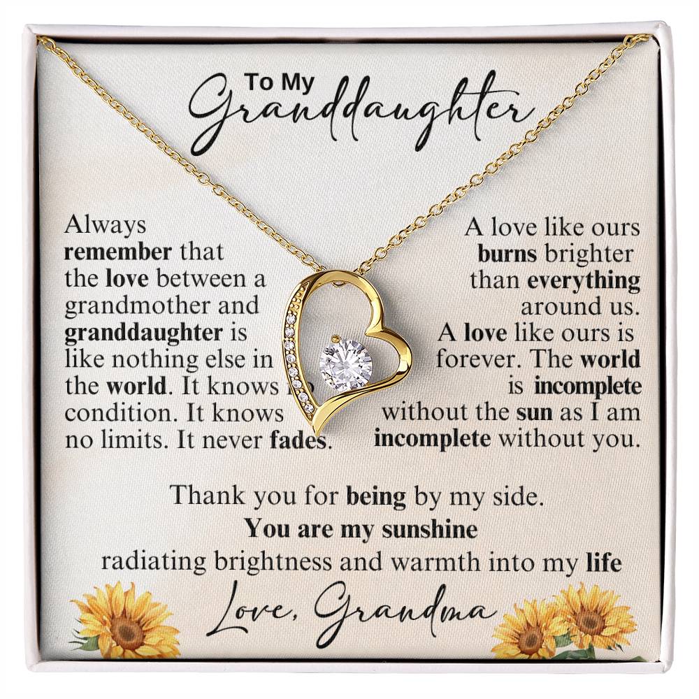 To My Granddaughter - I'm Always Right There in Your Heart
