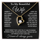To My Wife Necklace Soulmate Necklace for Women, Valentine's Gifts