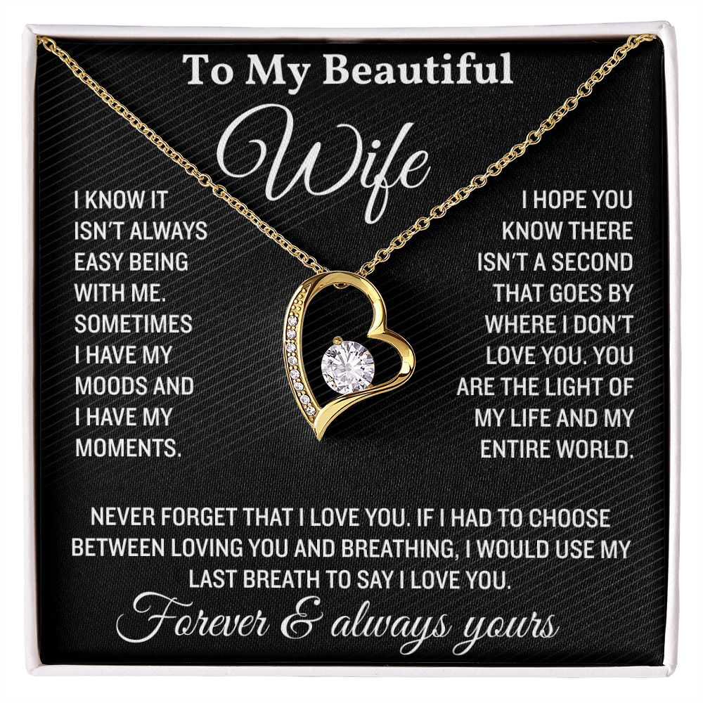 To My Wife Necklace Soulmate Necklace for Women, Valentine's Gifts
