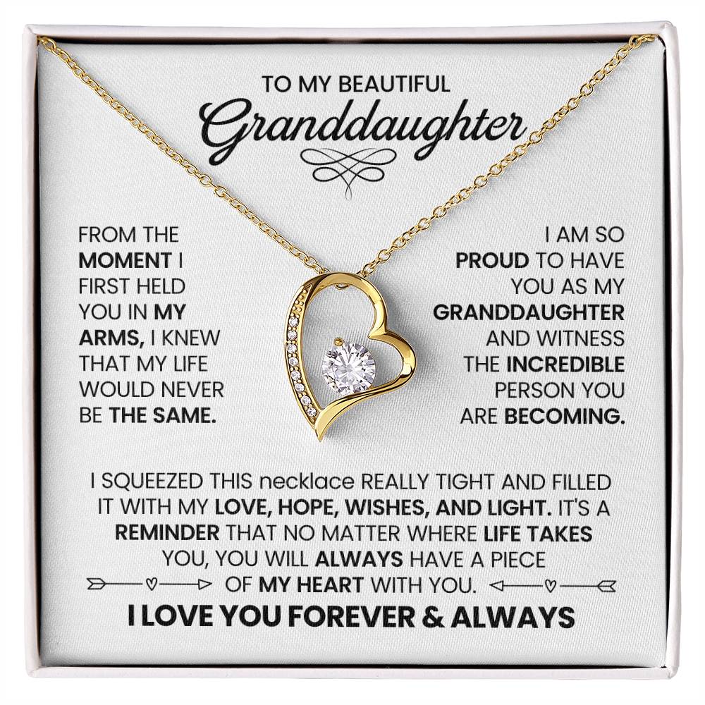 To My Beautiful Granddaughter - Never Doubt the Strength of My Love