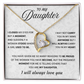 To My Wonderful Daughter Necklace Gift From Grandpa, It's a Special Bound