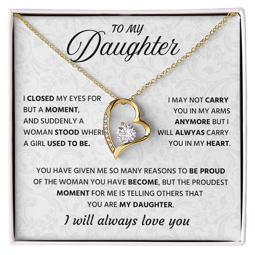 To My Wonderful Daughter Necklace Gift From Grandpa, It's a Special Bound