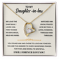 To My Daughter-in-law, We Both Love the Same Man, Forever Necklace