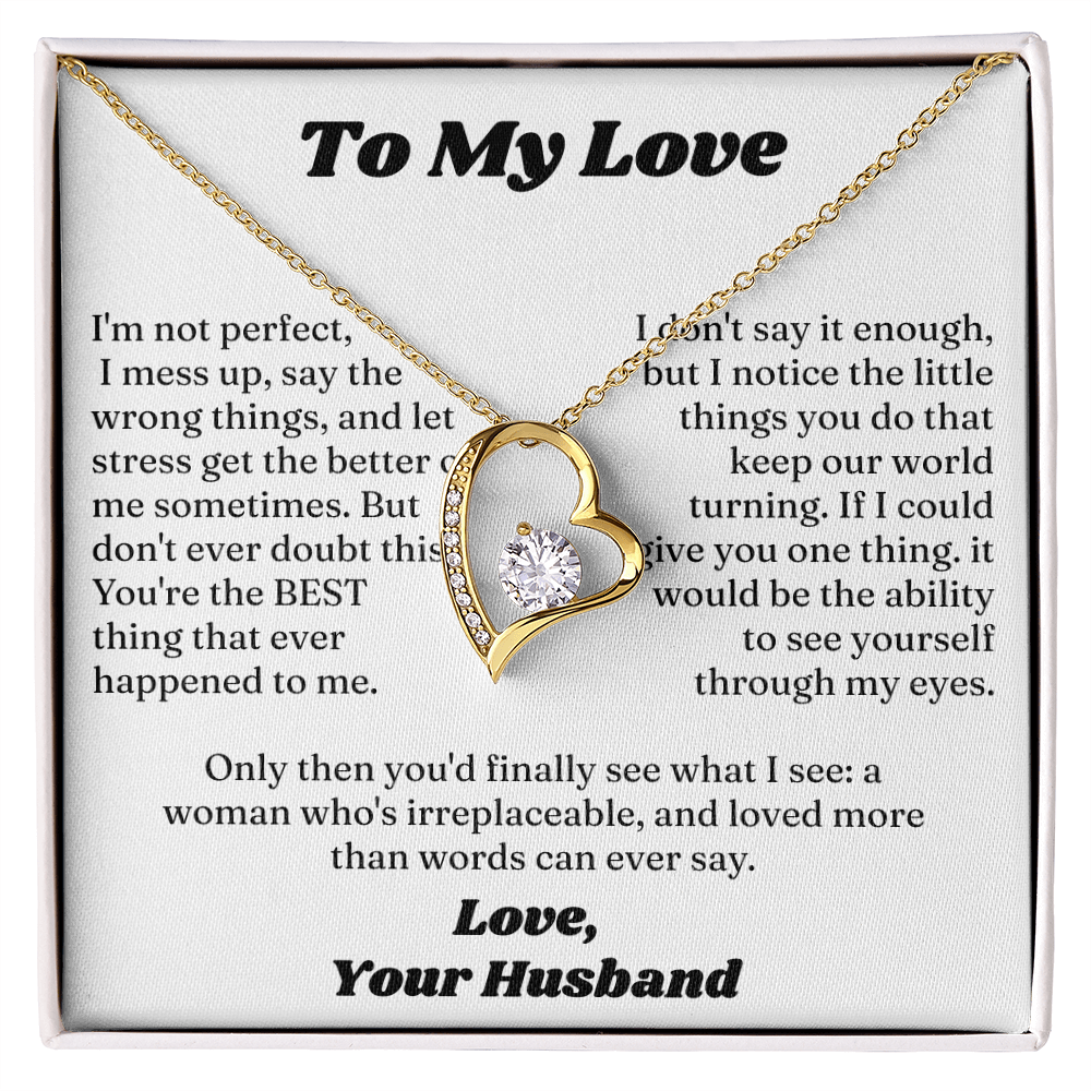 Forever Love Necklace Form Lover Husband for My Sweet Heart