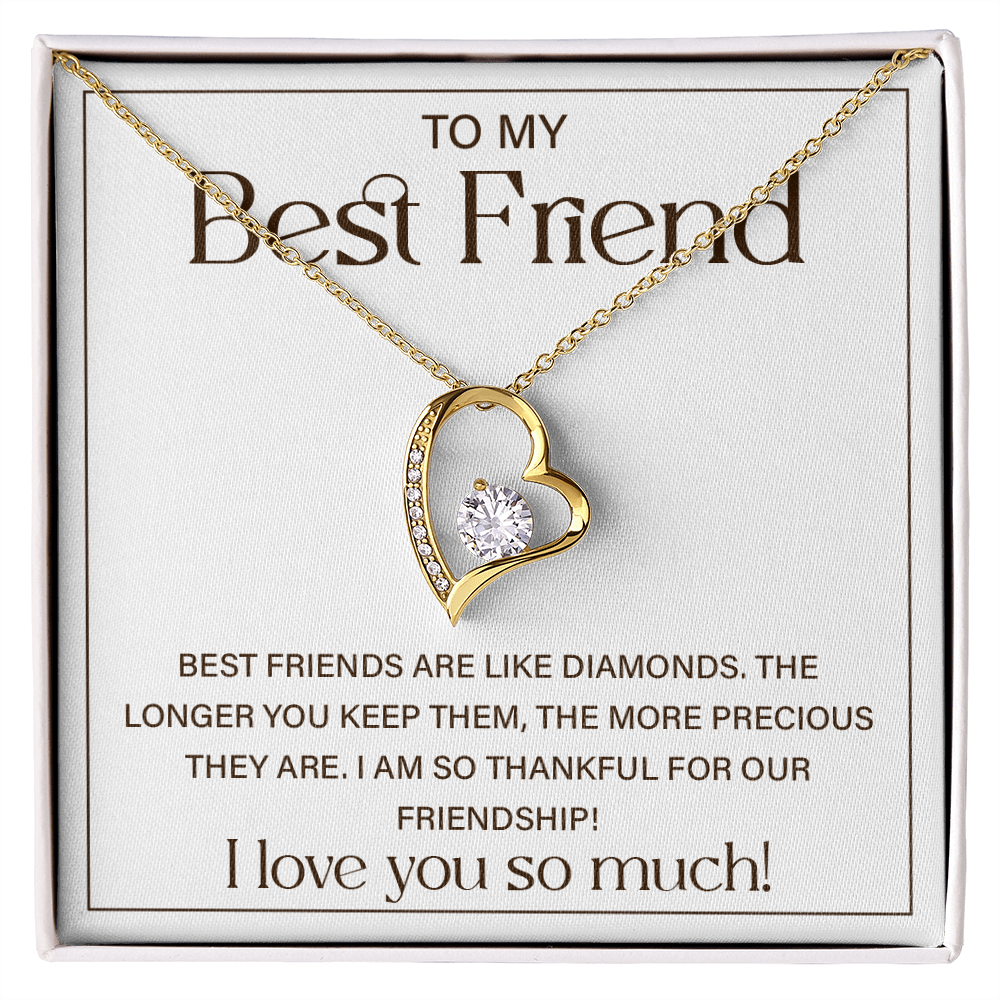 Best Friend Birthday Gifts for Women - Forever Love Necklace With Gift Box