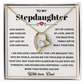 To My Stepdaughter - Forever Love Necklace, Daughter Gifts