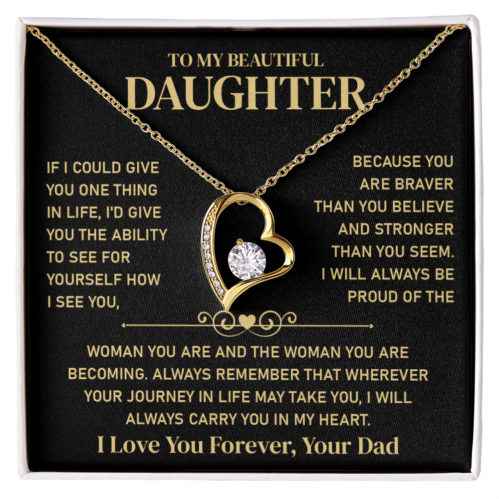 To My Beautiful Daughter - Jewelry Gift From Her Parents With Gift Box
