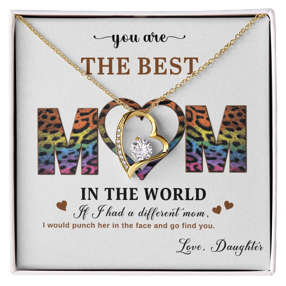 To My Best Mom - I Love You Mom - Forever Love Necklace