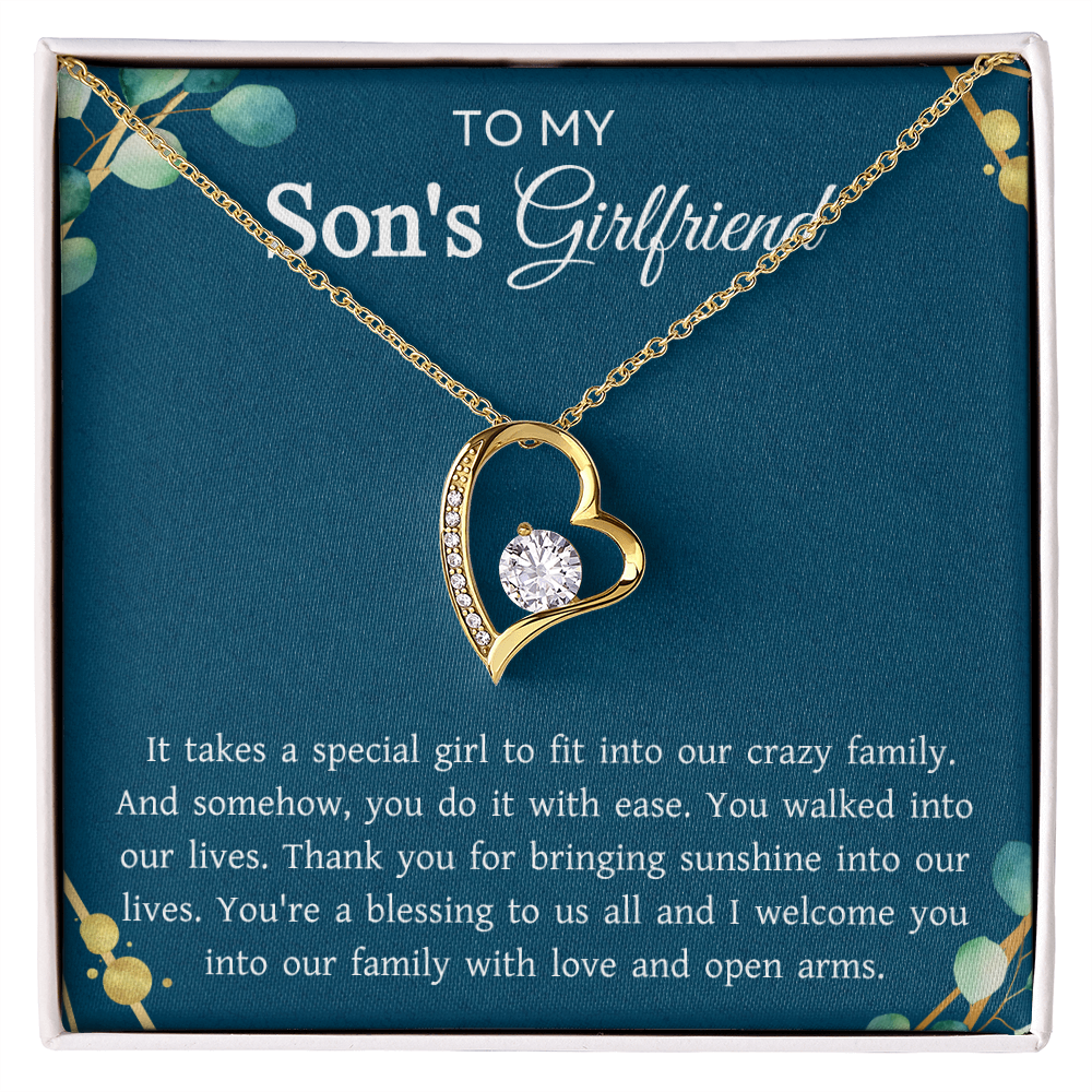 To My Son's Girlfriend Gift for Mother's Day Birthday Women's Day Jewelry