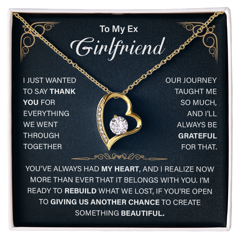 To My Ex-Girlfriend Necklace - Funny Gift for Ex-Wife - Jewelry for Ex for Birthday