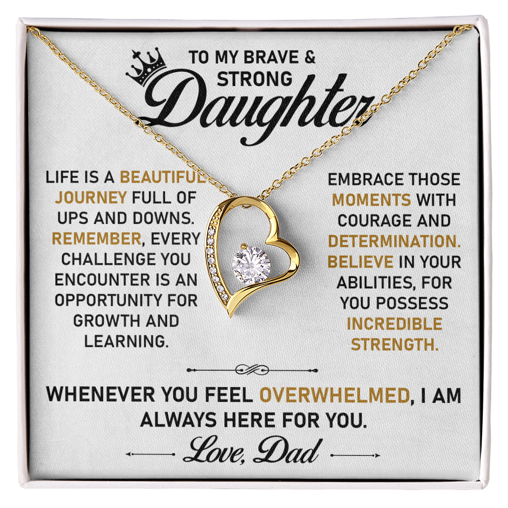 To My Daughter Necklace – Sentimental Jewelry from Dad, A Symbol of Endless Love