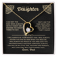 To My Daughter - Always Keep Me in Your Heart - Forever Love Necklace