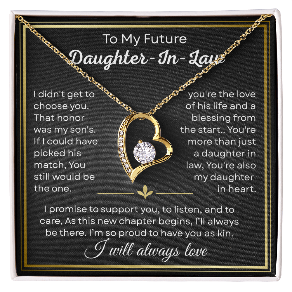 Future Daughter in Law Gifts, Wedding Present From Mother in Law to Bride or Son's Fiancee