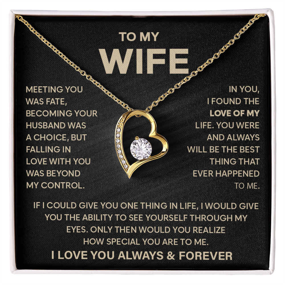 To My Wife - I Am Grateful for You Every Single Day - Necklace