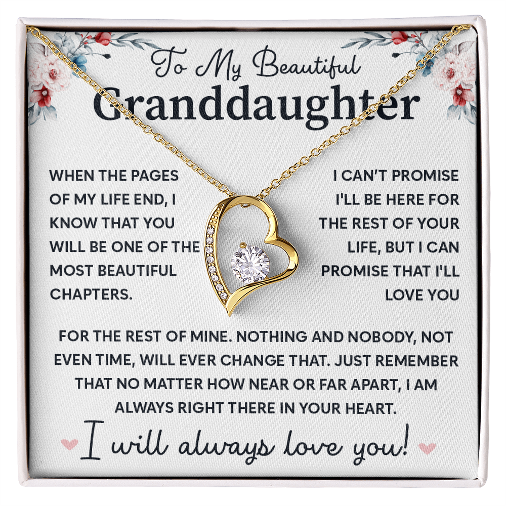 To My Beautiful Granddaughter - Meaningful Gift of Love and Connections