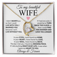 Necklace for Wife With Heartfelt Message Card, Valentines Day Gifts