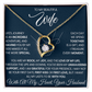 To My Wife Forever Love Necklace With Heartfelt Message & Gift Box