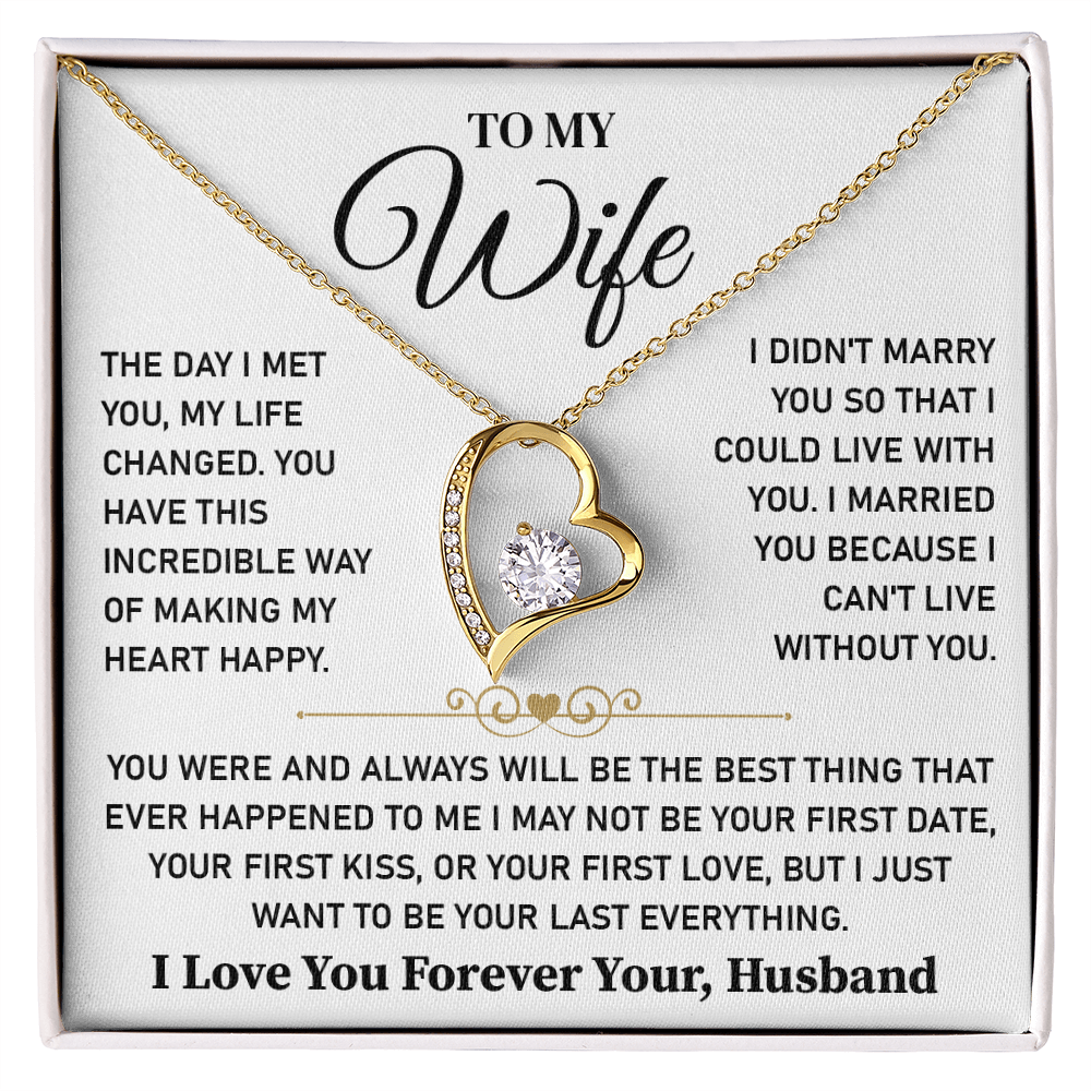 To My Wife - Thank You for Being My Forever and My Peace - Gift for Her