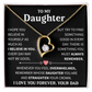 To My Daughter - You Are the Best Part of My Life Story - Forever Love Necklace